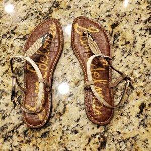 Sam Edelman snakeskin thong sandals